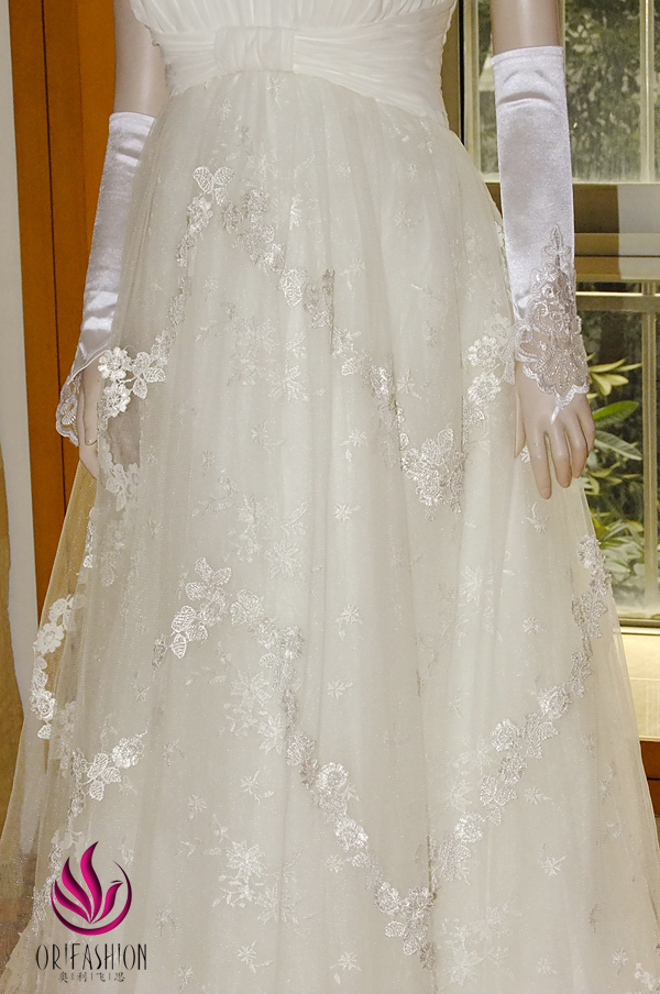 Orifashion HandmadeReal Romantic Tulle Wedding Dress